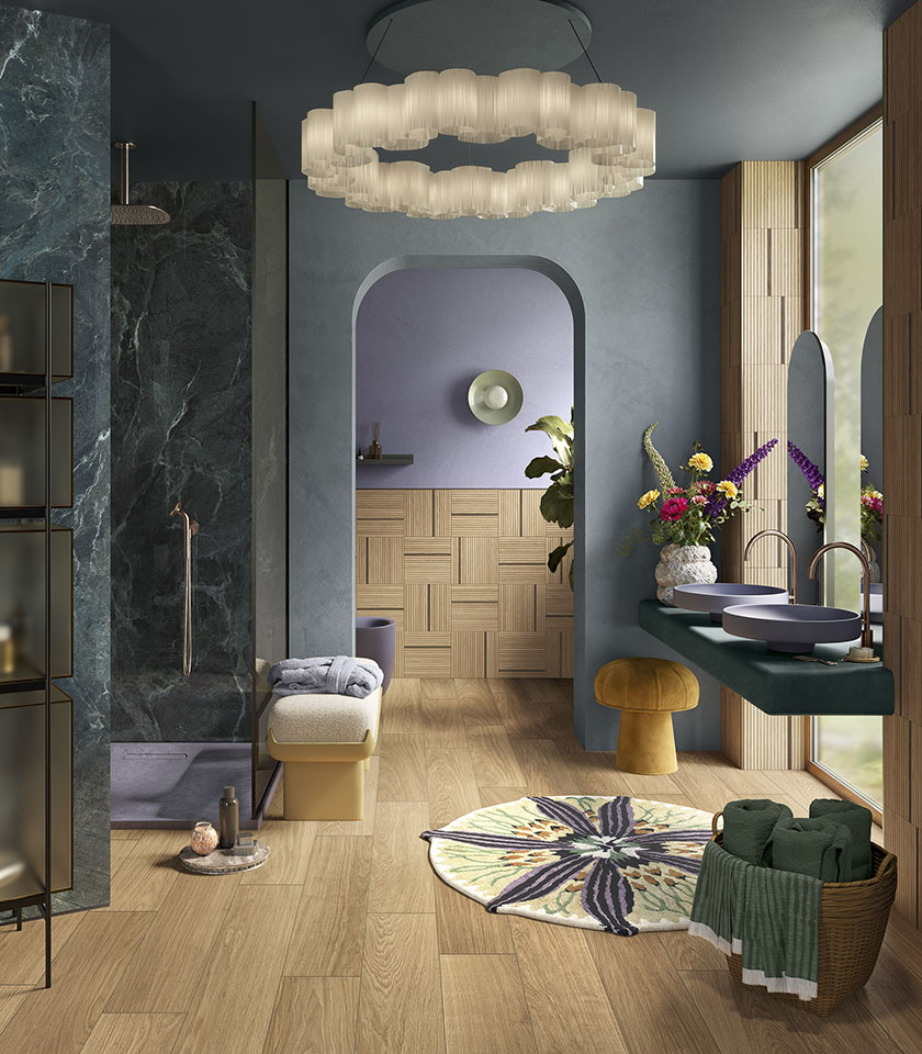 Découvrez comment associer les surfaces effet bois et pierre Lea Ceramiche pour créer des espaces raffinés, accueillants et pleins de personnalité.